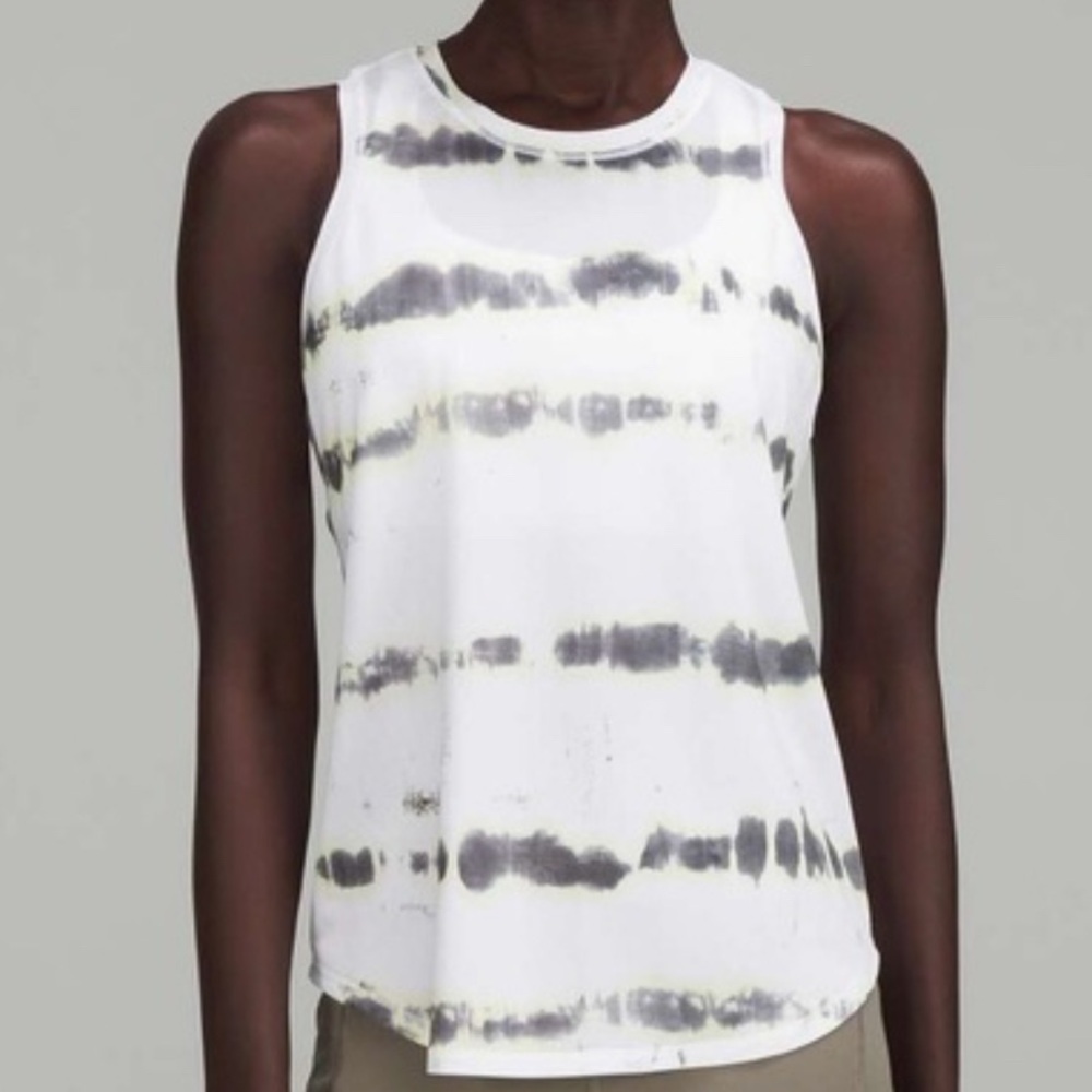 Lululemon Purple and Gray Tie-Dye Women's Tank Top